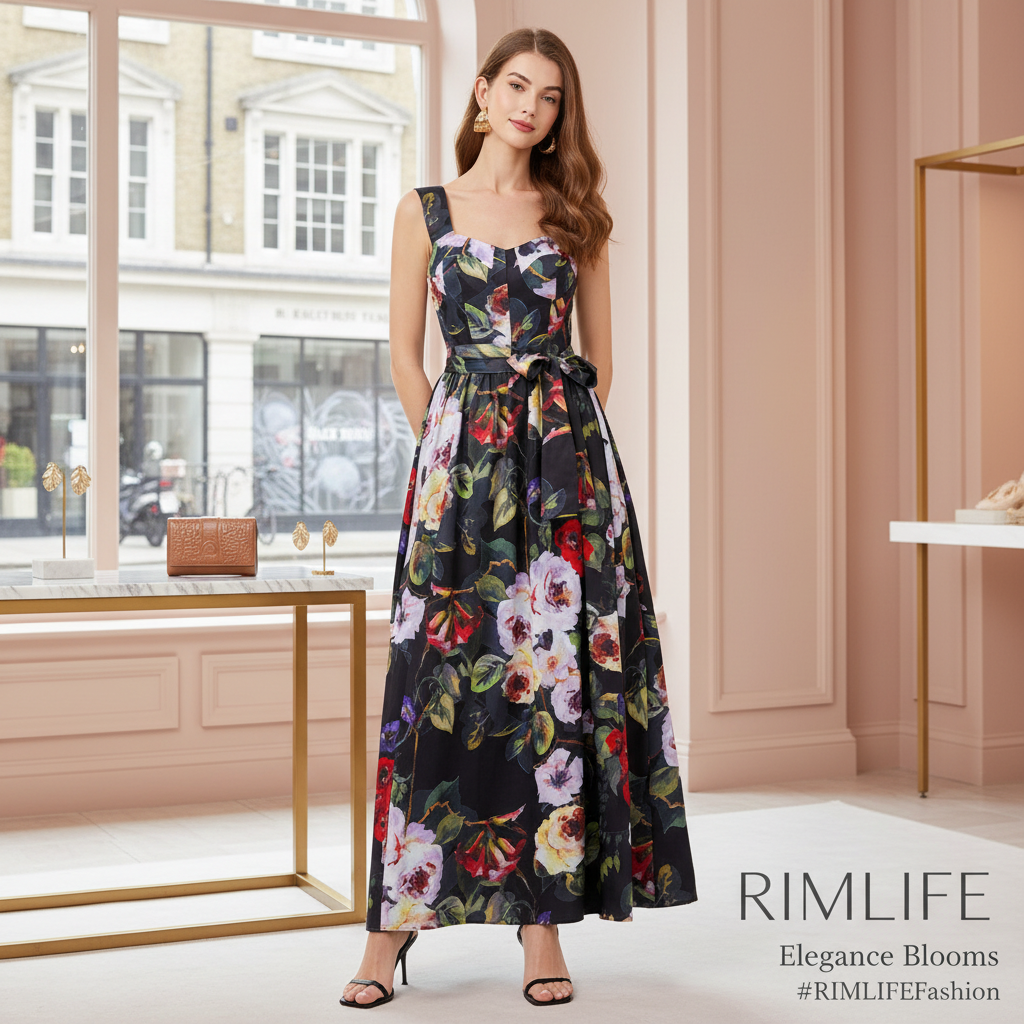 RIMLIFE Women Fashion Long Maxi Dress